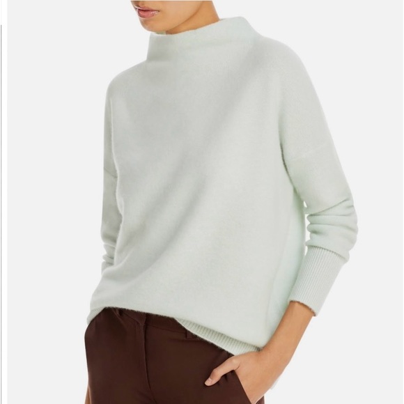 Vince Sweaters - SOLD!! New Vince Women's Boiled Funnel Neck Pullover 100% Cashmere